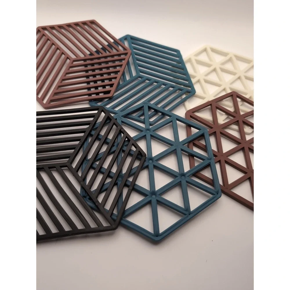 Silicone Coaster‎ Set With Stand